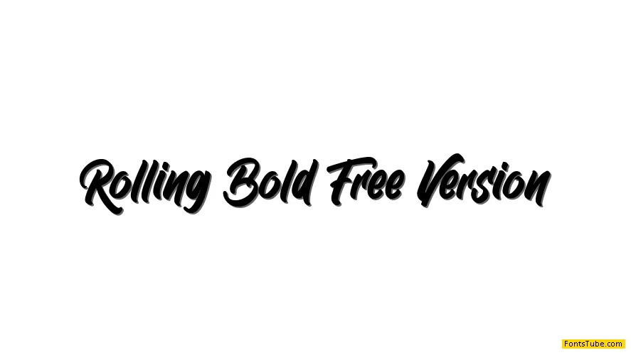 Rolling Bold Font