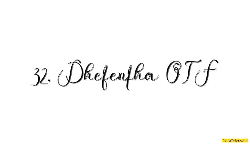 Dhefentha Font