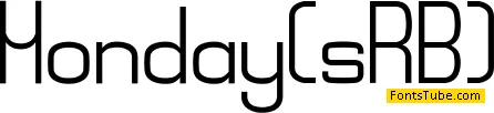 Monday Font Family