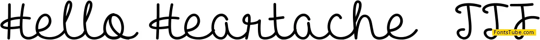 Hello Heartache Font
