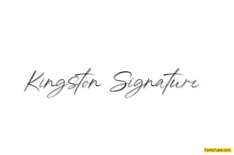Kingston Signature Font