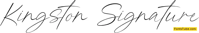 Kingston Signature Font