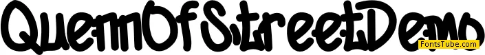 QuennOfStreet Demo Font
