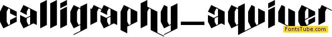 Calligraphy Aquiver Font