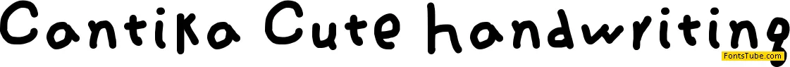 Cantika Cute Handwriting Font
