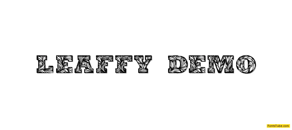 Leaffy Font