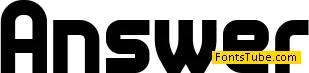 Answer Font Family