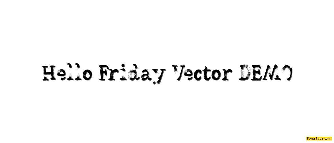 Hello Friday Vector