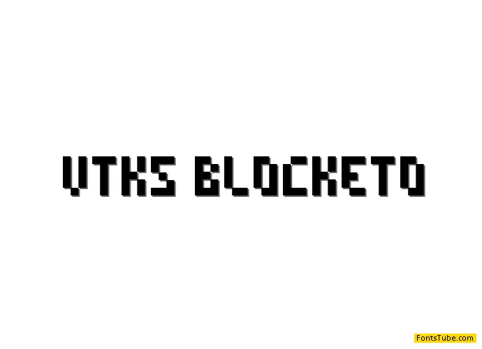 vtks blocketo Font