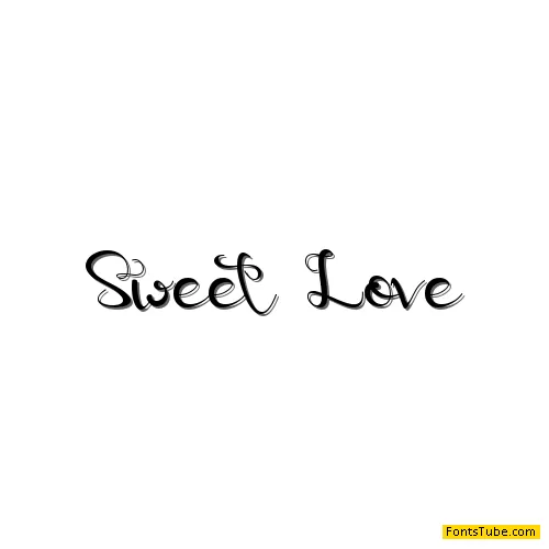 sweetlove - Personal Use Font