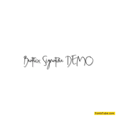 Beatrix Signature DEMO Font