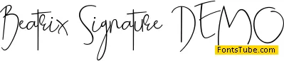 Beatrix Signature DEMO Font