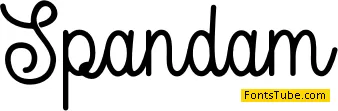 Spandam Font