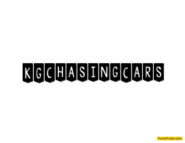 KG Chasing Cars Font