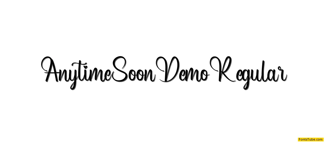 Anytime Soon Demo Font