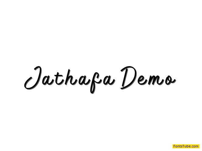 Jathafa Demo Font