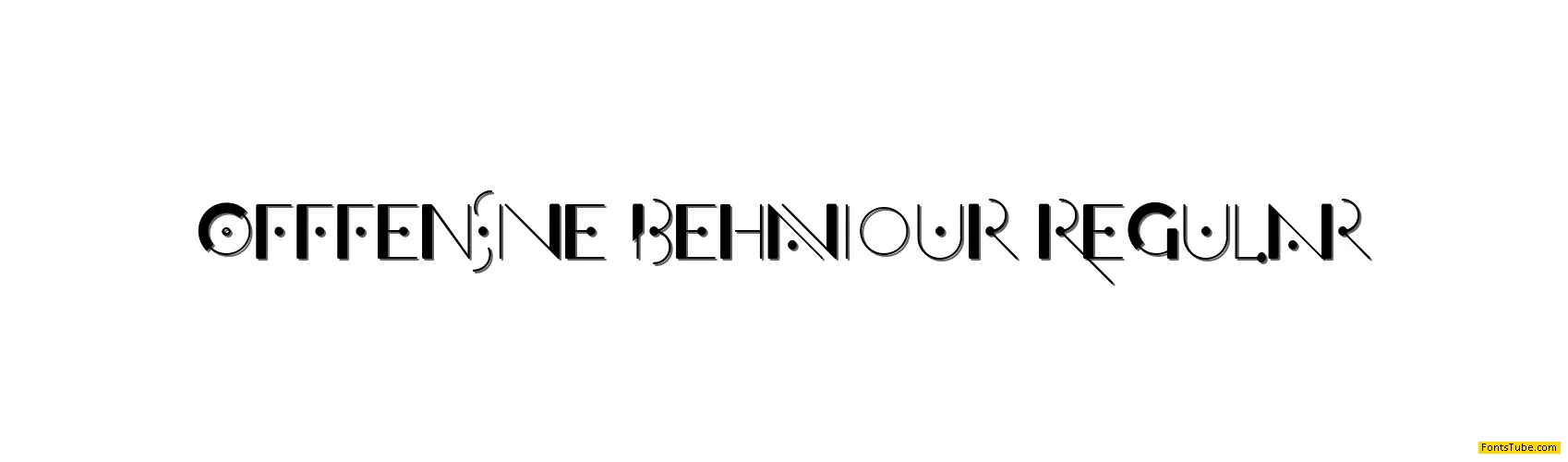 Offfensive Behaviour Font