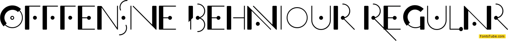 Offfensive Behaviour Font