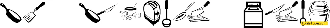 KR Kitchen Dings Font