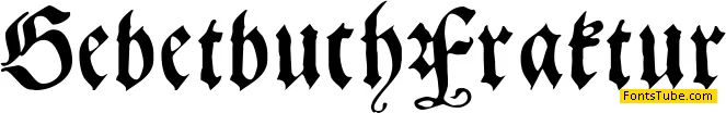 Gebetbuch Fraktur Font
