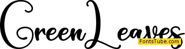 Green Leaves - Personal Use Font
