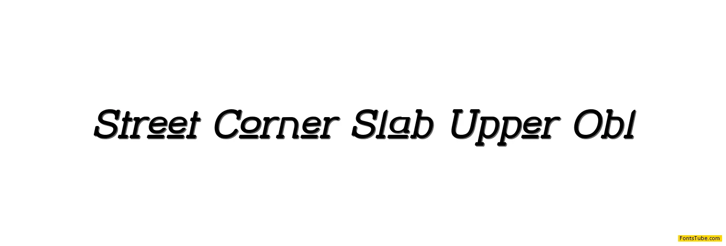 Street Corner Font Family