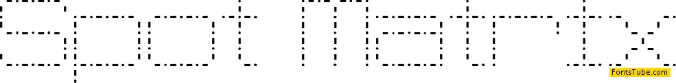 Spot Matrix Font