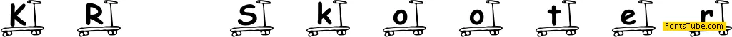KR Skooter Font