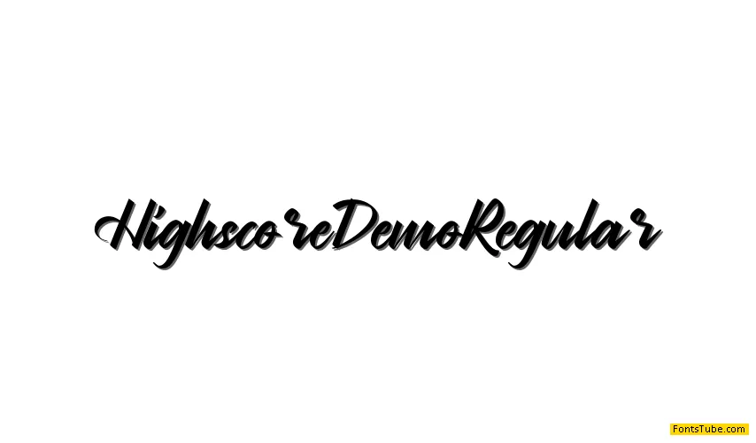 Highscore Demo Font