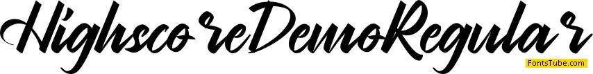 Highscore Demo Font