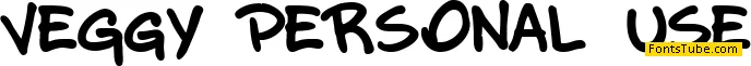 VEGgY PERSONAL USE Font