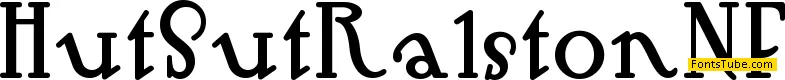 Hut Sut Ralston NF Font
