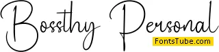 Bossthy Font
