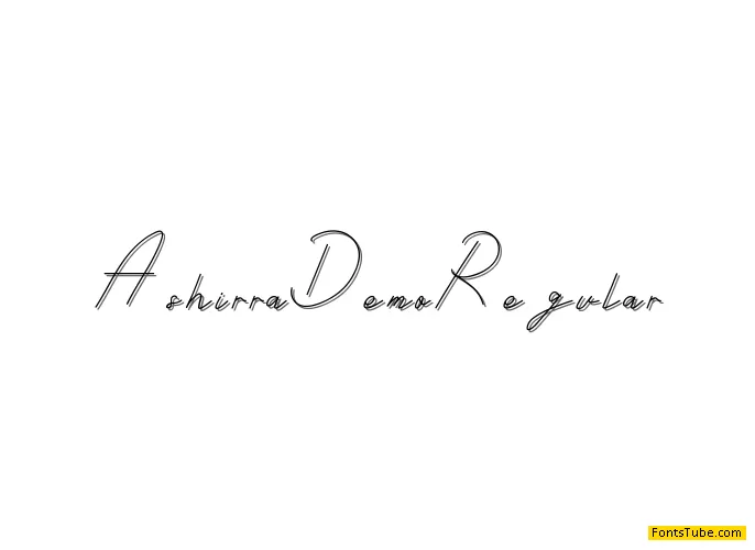 Ashirra Demo Font