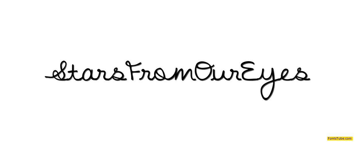 Stars From Our Eyes Font