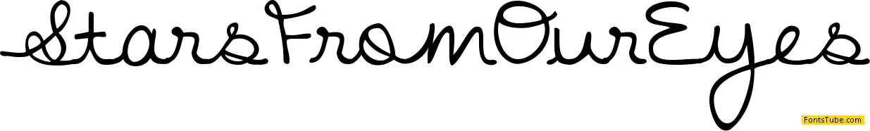 Stars From Our Eyes Font