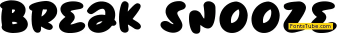 Break Snooze Font