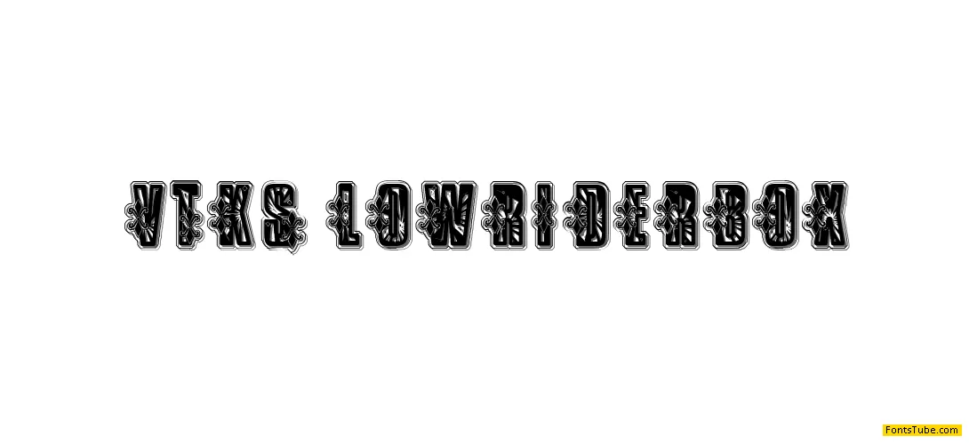 VTKS Low Rider Font Family