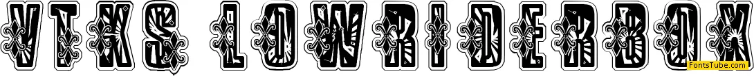 VTKS Low Rider Font Family