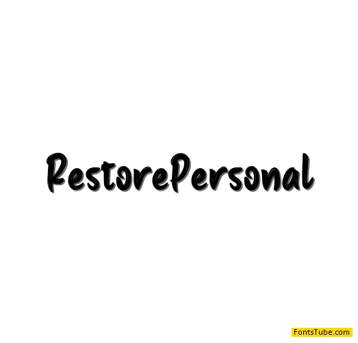 Restore Personal Font