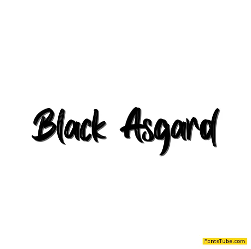 Black Asgard - Personal use Font