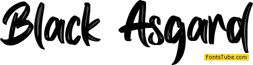 Black Asgard - Personal use Font