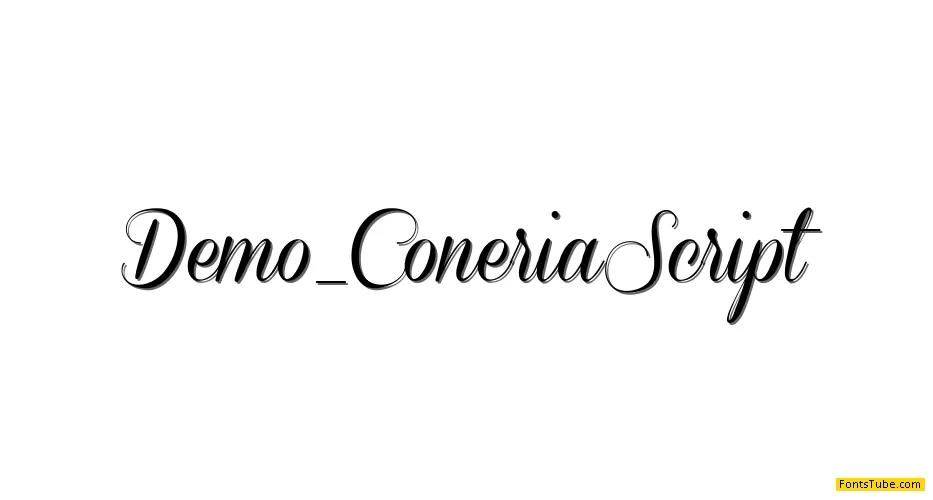 Coneria Script Demo Font Family