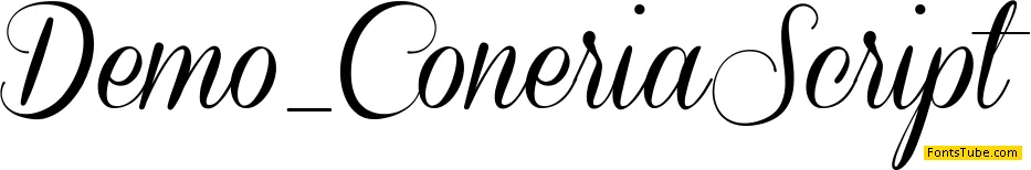 Coneria Script Demo Font Family