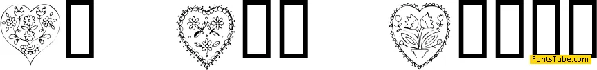 KR All Heart Font