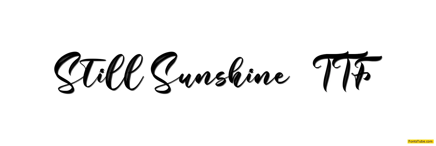 Still Sunshine Font Family