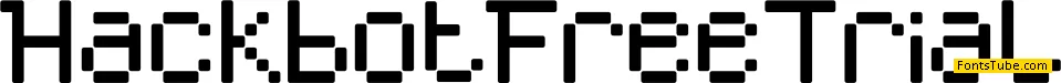 Hackbot Free Trial Font