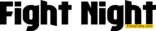 Fight Night Font