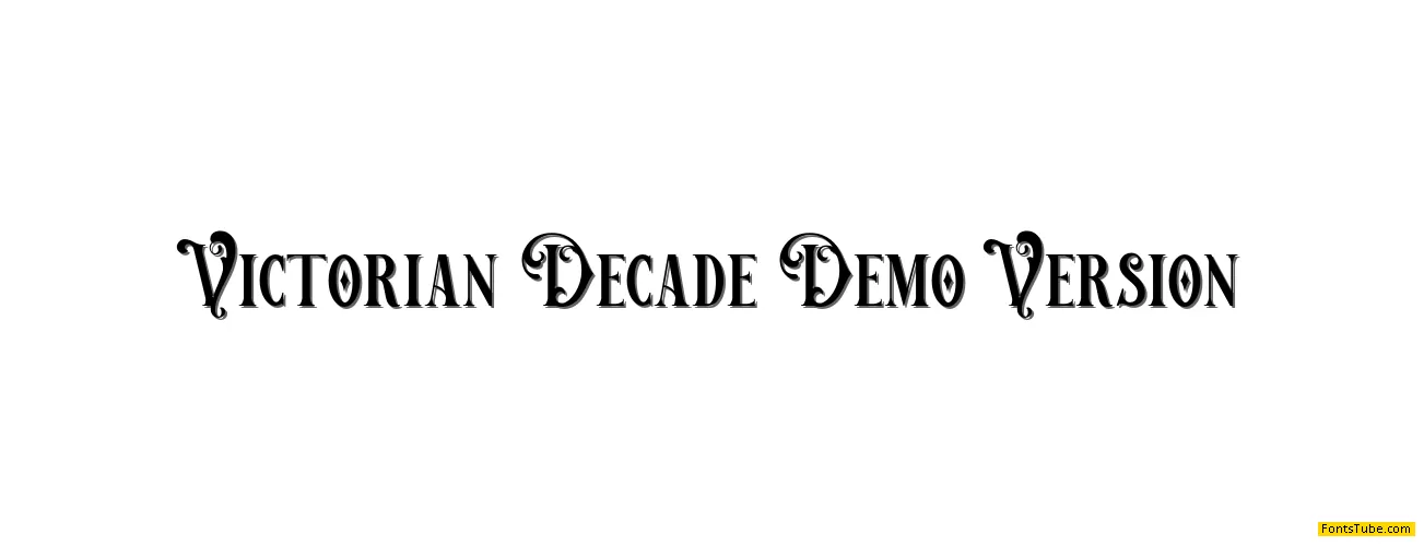Victorian Decade Demo Version Font