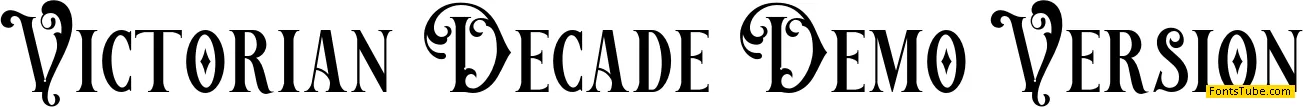 Victorian Decade Demo Version Font